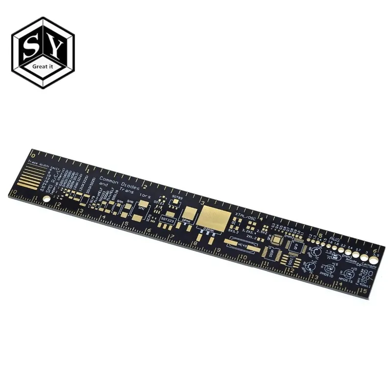 Népszerű NAGY IT PCB vonalzó elektronikai mérnököknek Geeks készítőknek Arduino rajongóknak PCB referencia vonalzó PCB