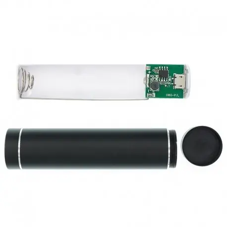 Exkluzív ajánlat Metal Power Bank barkácskészlet tároló doboz ingyenes hegesztő öltöny 1X 18650 akkumulátor 5V 1A USB külső töltő
