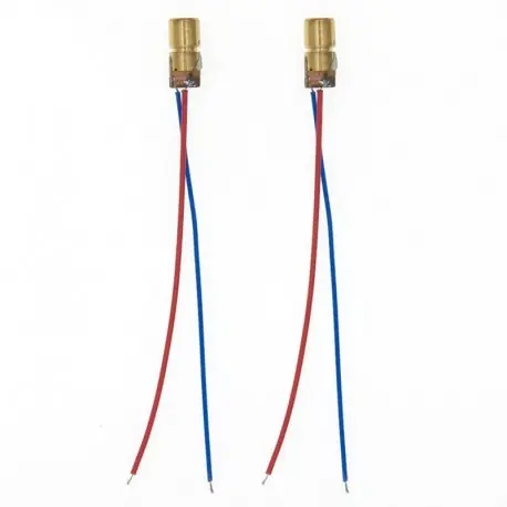 Kedvezmény 10PCS 5V 650nm 5mW állítható lézerpontos dióda modul vörös látású rézfejű mini lézeres mutató