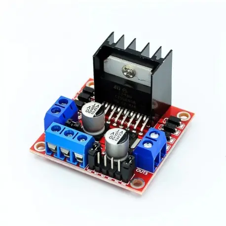 1db új Dual H Bridge DC léptető motoros vezérlőpanel modul L298N az Arduino intelligens autórobothoz Legjobb ár