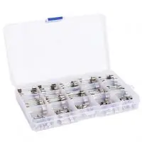 Üvegcsöves gyors biztosítékok (F) 5 x 20mm 0,1A - 20A - 150 darab készlet Azonnal elérhető
