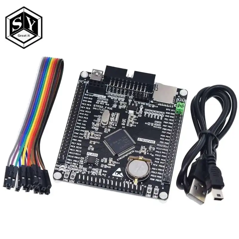 1db Nagyszerű IT STM32F407VET6 fejlesztőkártya Cortex-M4 STM32 minimális rendszertanulótábla ARM alaplap Vedd meg online