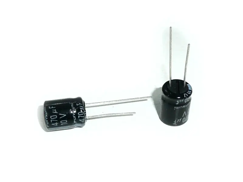 Elektrolit kondenzátor 470uF 10V 85°C 10x12.5 álló Árcsökkenés