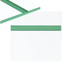 Gravírozó laminát 300 x 200 x 1,3 mm - Fehér, zöld Expressz szállítás