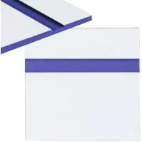 Gravírozó laminát 300 x 200 x 1,3 mm - Fehér, kék Ne maradj le