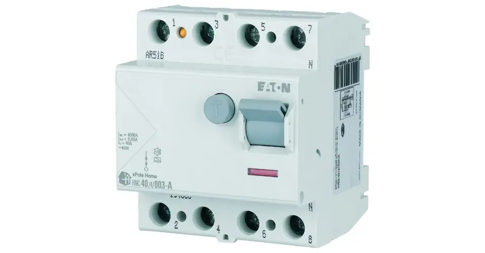 Biztonságos vásárlás Áram-védőkapcsoló (Fi-relé) analóg 4P 63A 30mA A-típus 6kA HNC-63/4/003-A xPole Home EATON