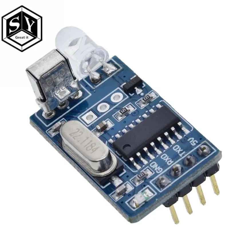 NAGY IT 5V IR infravörös távdekóder kódoló adó vevő vezeték nélküli modul minősége raktáron az arduino számára Azonnal elérhető