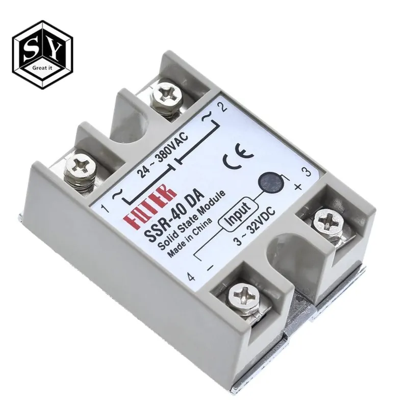 SSR-25DA - Szilárdtest relé SSR-10DA SSR-25DA SSR-40DA SSR-50DA 10A 25A 40A 50A valójában 3-32V DC - 24-380V AC SSR 10DA Árengedmény