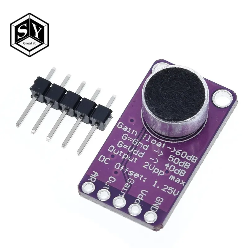 Gyors szállítás MAX9814 - MAX9814 mikrofon AGC erősítő kártya modul automatikus erősítés vezérlés az Arduino programozható támadási