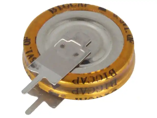 Szuperkondenzátor 1.0F 5.5V RM-5 (álló) BigCap EV Korlátozott ajánlat