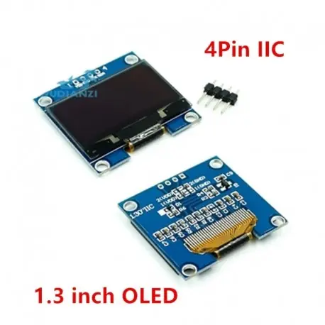 4pinIIC-fehér - RoHS 1,3 hüvelykes OLED modul fehér / kék IIC I2C Színes kommunikáció 128X64 1,3 hüvelykes OLED LCD LED Prémium