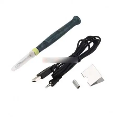 Szezonális akció Mini hordozható USB 5V 8W elektromos meghajtású forrasztópáka tollhegyet/Touch kapcsoló szett