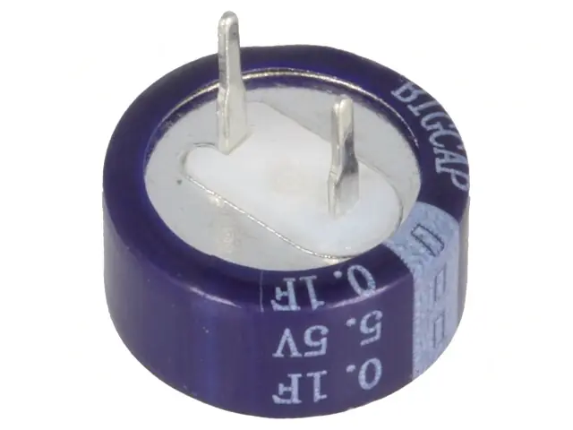 Szuper ajánlat Szuperkondenzátor 0.1F 5.5V RM-5 (fekvő) BigCap