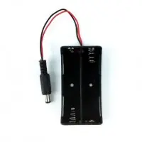 Outlet AA akkumulátor doboz két vezetékes DC csatlakozóval - 5,5 x 2,1 mm