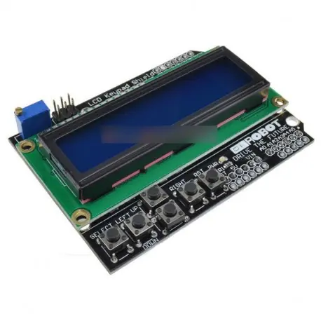 Vedd meg online 5db 1602 LCD billentyűzet kék háttérvilágítás Arduino LCD Duemilanove