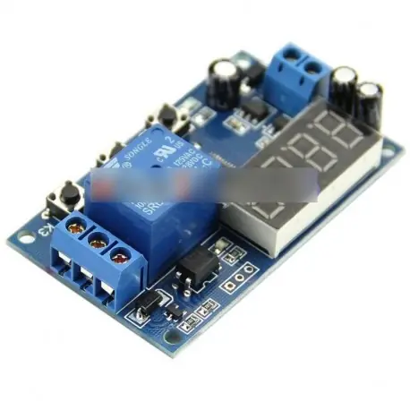 Gyors kiszállítás DC 12V-os LED-es kijelző digiis időzítő vezérlő kapcsoló modul PLC automatizálás