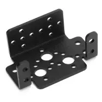 Alumínium szervomotor tartó M – multifunkcionális, fekete, 25x37mm (MG995/MG996-hoz) Olcsó