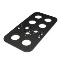 Kedvezmény Alumínium alaplap P – rögzítési platform, fekete, 64x124 mm (MG995/MG996-hoz)