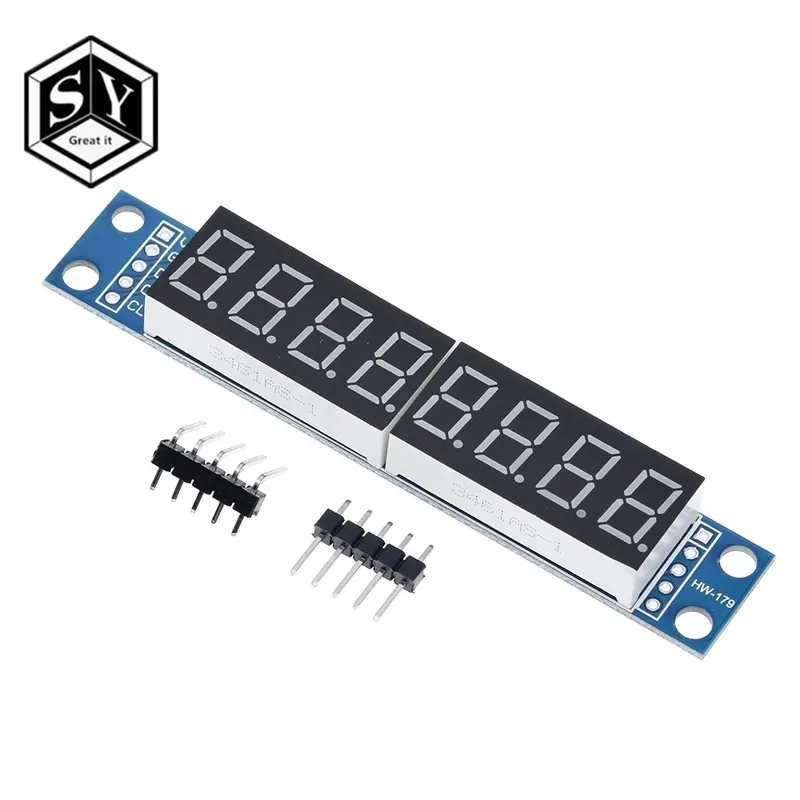 GREAT IT MAX7219 CWG 8 jegyű digitális cső kijelző vezérlő modul Vörös három IO az Arduino számára Bestseller