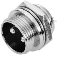 20 mm-es GX20 csatlakozó - 2 tűs - Dugó a panelhez Kedvezményes ár