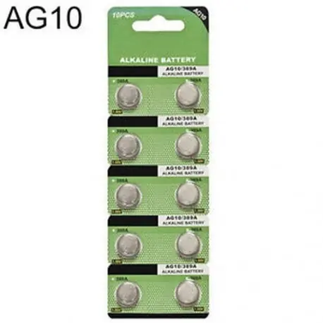 Szuper akció Tételek 10db AG10 LR1130 389 LR54 L1131 189 Gombcellás érme akkumulátor