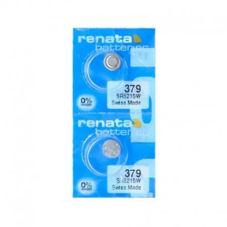 2 X renata Silver Oxide Watch Battery 379 SR521SW 521 1,55V 100 eredeti márka renata 379 renata 521 akkumulátor Árengedmény