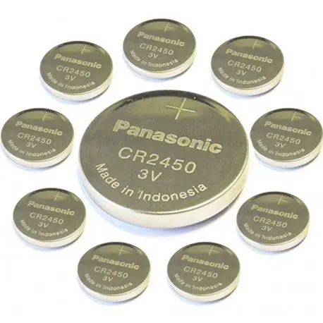 Árcsökkenés 10PCS / LOT Új eredeti Panasonic CR2450 CR 2450 3V lítium gombelemes érmeelem Órákhoz, órákhoz, hallókészülékekhez