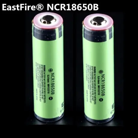 2PCS 2017 Original EastFire 18650 3400mAh akkumulátor 3.7V Li-ion Rechargebale akkumulátor NYÁK védett Panasonic 18650 3400 Biztonságos fizetés