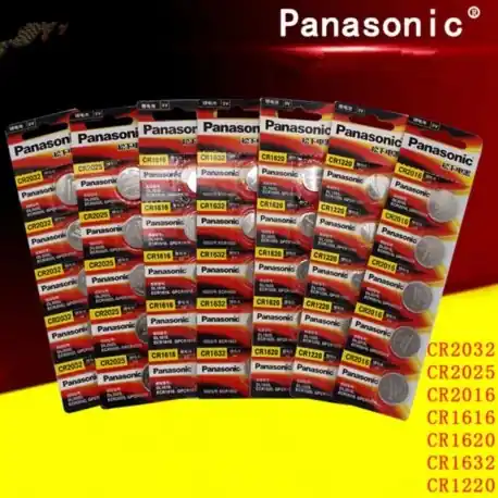 Vedd meg online 35db eredeti Panasonic cr2032 cr 2025 cr2016 cr1220 cr1616 cr1620 cr1632 3v gombelemes érmeelem órás számítógéphez