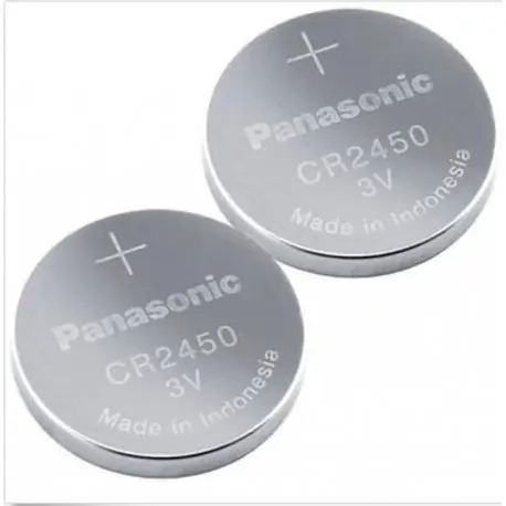Legnépszerűbb 2PCS / LOT Új eredeti Panasonic CR2450 CR 2450 3V lítium gombelemes érmeelem Órákhoz, órákhoz, hallókészülékekhez
