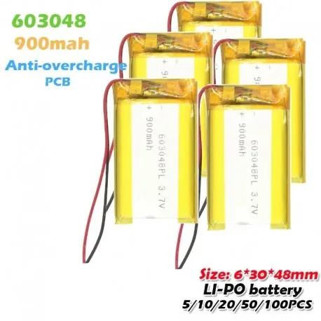 5db - 603048 3,7 V 900 mAh lítium-polimer Li-Po újratölthető akkumulátor MP3 MP4 MP5 PDA LED PSP könnyű drón hangszóró Árengedmény