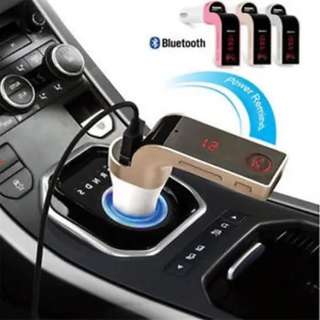 Exkluzív ajánlat Bluetooth G7 autós készlet Kihangosító FM adó Rádió MP3 lejátszó és USB autós töltő