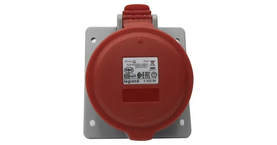 Ipari dugalj beépíthető 32A 5P 400V(50+60Hz) piros egyenes P17 Tempra PRO Dafbe-324k06 m LEGRAND Legnépszerűbb