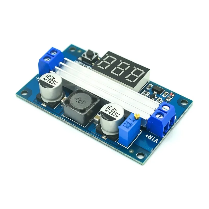 Expressz szállítás DC DC-DC 3 ~ 35 V - 3,5 ~ 35 V LTC1871 Erősítő fokozás Léptető modul Átalakító Szabályozott tápegység Voltmérő