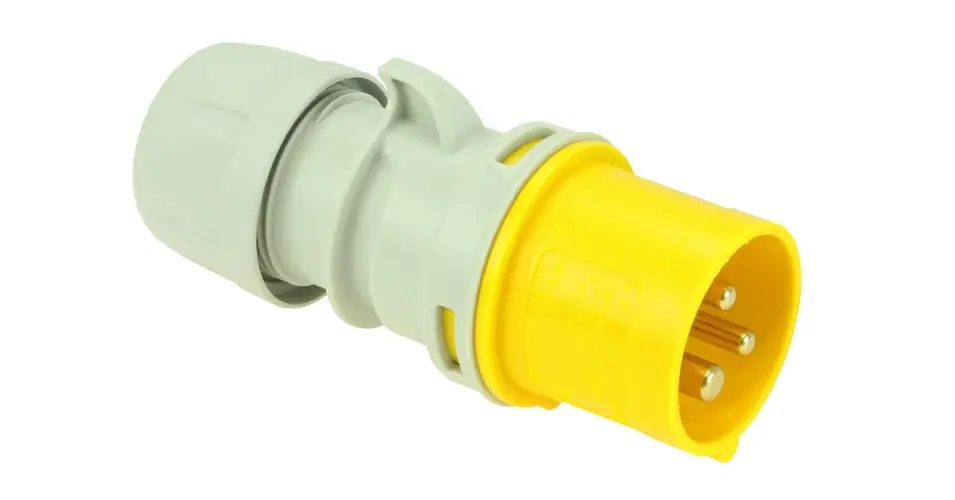 Legnépszerűbb Ipari dugvilla lengő 2P+E 16A 3P 110V(50+60Hz) sárga IP44 műanyag csavaros 4h-pozíció Shark PCE