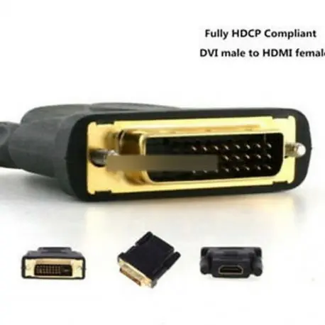Legkelendőbb HDMI aljzat DVI hímhez - HDMI-női-női / 24 1PIN DVI-hím / VGA-hím / HDMIadapter-csatlakozó HDTV