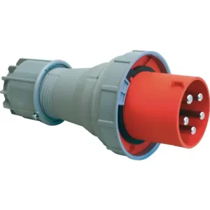 Végkiárusítás Ipari dugvilla lengő 3P+N+E 125A 5P 400V(50+60Hz) piros IP67 műanyag csavaros Power Twist PCE