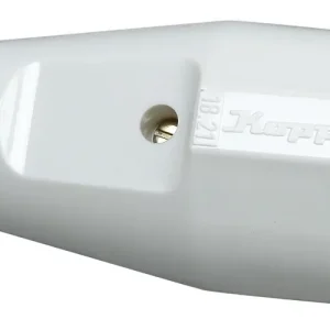 Újdonság Dugalj lengő 2P+F 16A 250V egyenes műanyag csavaros fehér IP20 CSF Kopp