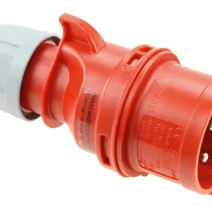 Akció Ipari dugvilla lengő 3P+N+E fázisfordító 16A 5P 400V(50+60Hz) piros IP44 műanyag Shark PCE