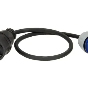 Bestseller Ipari dugvilla lengő lakókocsi adapter 2P+E 16A 3P 230V(50+60Hz) kék IP44 műanyag csavaros PCE