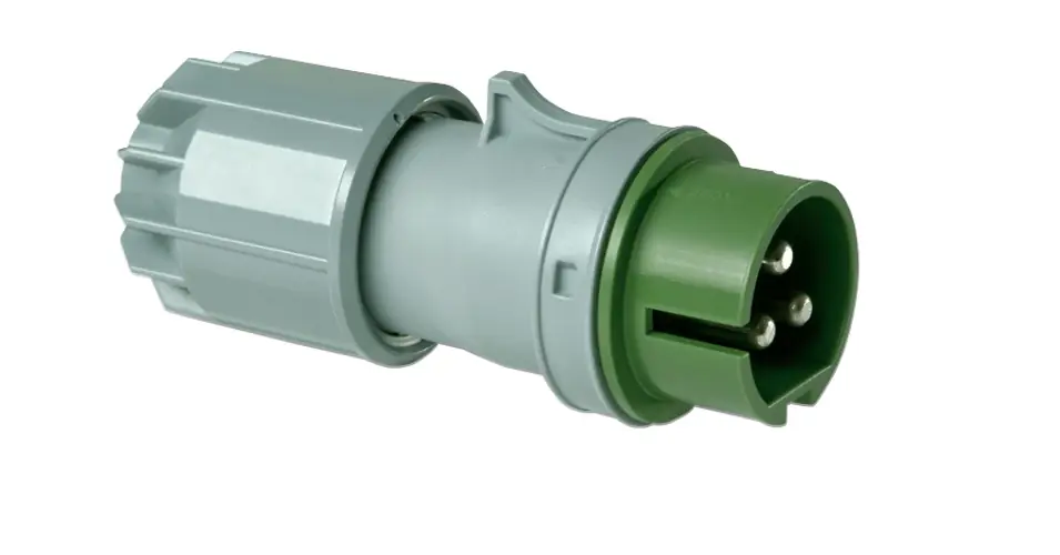 Prémium Ipari dugvilla lengő 2P+E 16A 3P 40-50V(50+60Hz) fehér IP44 műanyag csavaros Twist PCE