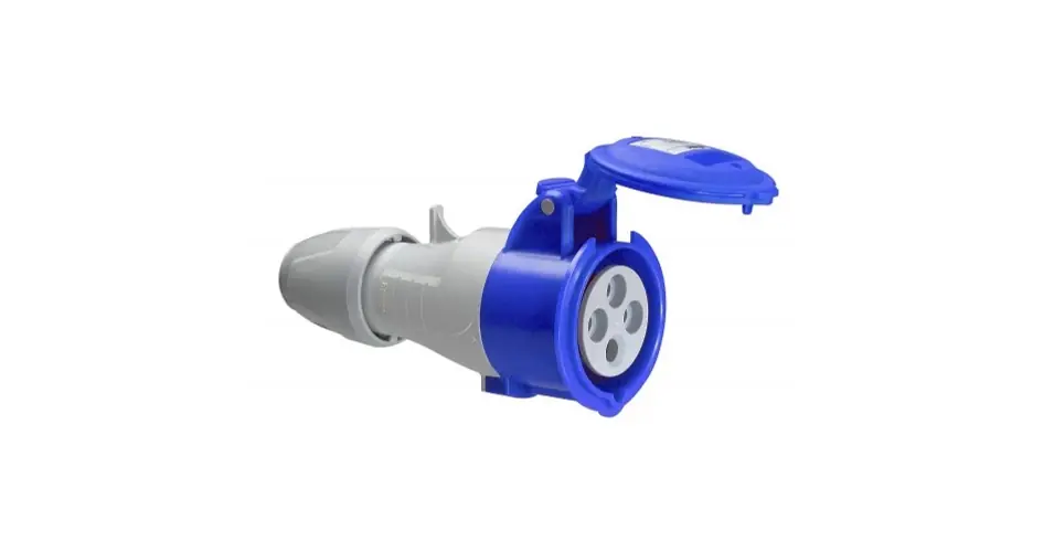Árengedmény Ipari dugalj lengő 2P+E 16A 3P 200-250V(50+60Hz) kék egyenes IP44 műanyag P17 Tempra LEGRAND