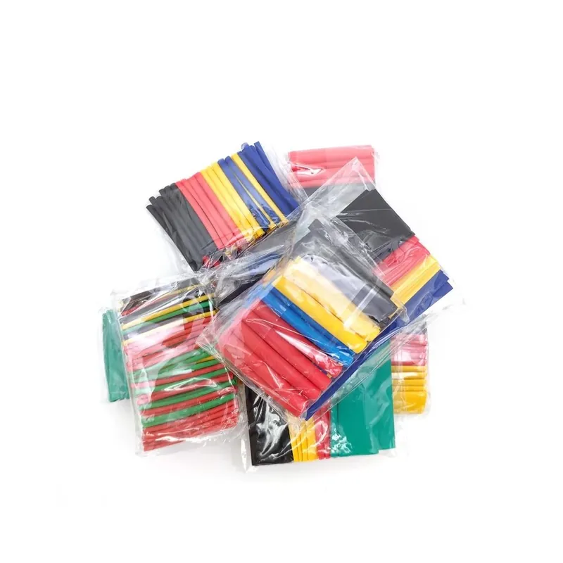 Expressz kézbesítés 328db/készlet Sleeving Wrap Drót Autós Elektromos Kábel Csőkészletek Zsugorcső Csőkészletek Poliolefin 8 Méret Vegyes