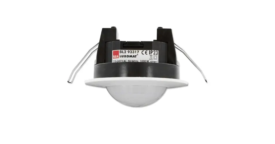 Csak ma Mozgásérzékelő álmennyezetbe 360° PIR 8m-érzékelésátmérő 1000W 240V fehér IP23 BL2-DE B.E.G.