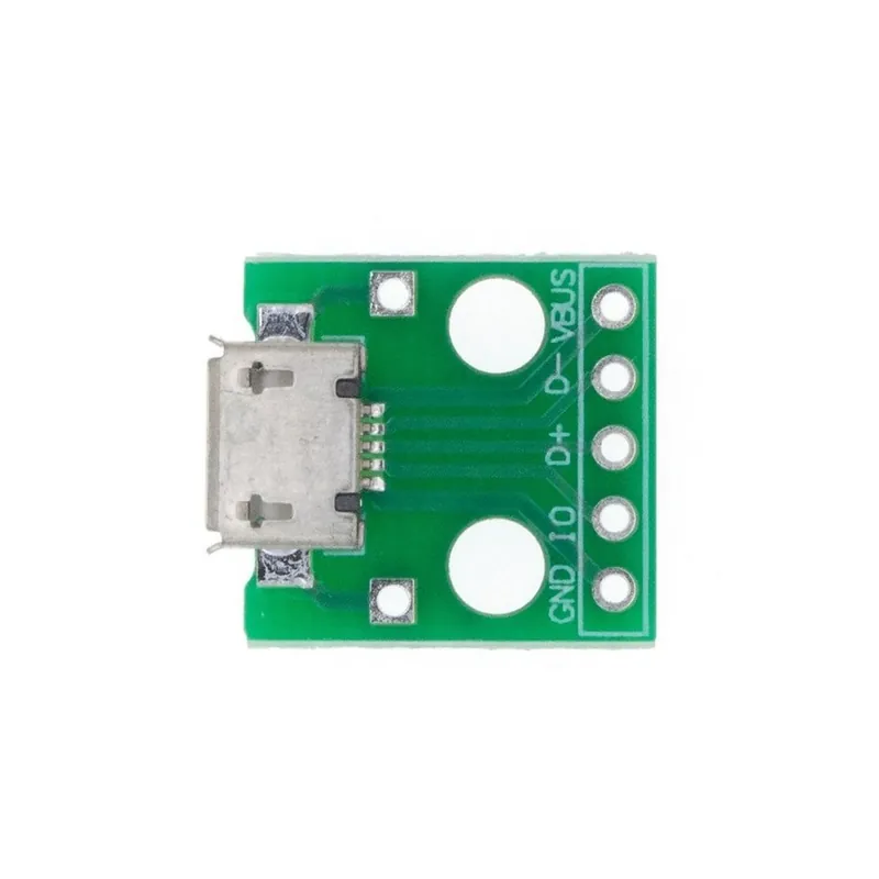 Csak ma Szín: USB-01 10db - 10 DB USB csatlakozódugó / MINI MICRO USB-DIP adapter 2,54 mm-es 5 tűs csatlakozó B típusú USB2.0