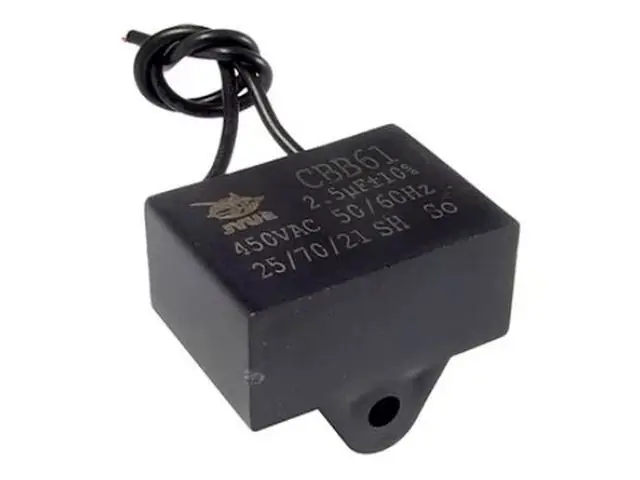Rendeld meg most Szűrő kondenzátor 2.5uF 450VAC 38×19×31 (rögzítő füles)