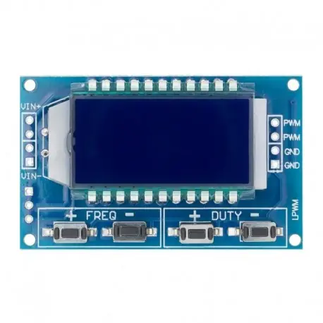 PWM impulzus frekvenciájú munkaciklus állítható modul LCD kijelző 1Hz-150Khz 3.3V-30V PWM Board modul Szuper akció