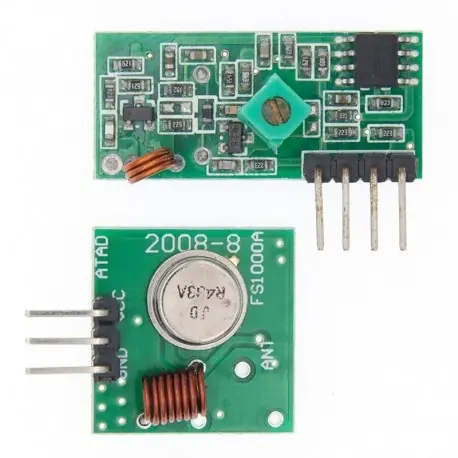 Azonnali szállítás 433Mhz - 433 MHz RF vezeték nélküli adó modul és vevő készlet 5 V DC 433 MHz vezeték nélküli Arduino Raspberry Pi