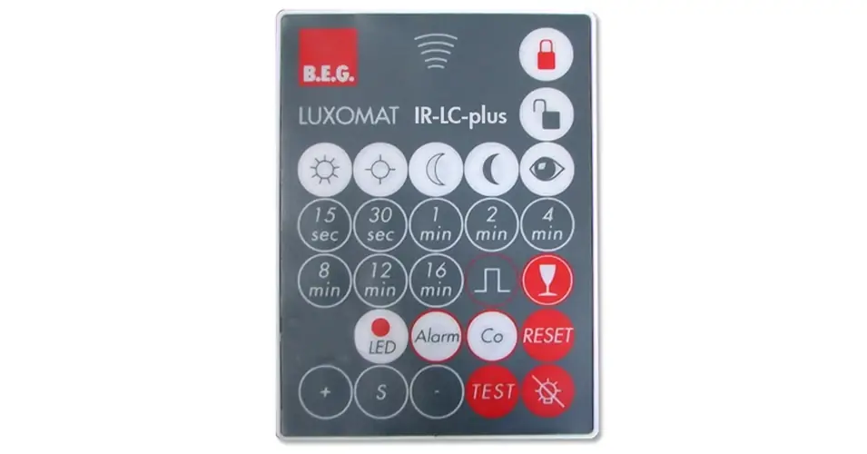 Biztonságos fizetés Távirányító LC-plus 280 érzékelőhöz infravörös (IR) fekete IR-LC-plus B.E.G.