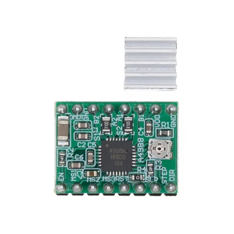 Szín: A4988 modul - A4988 modul CNC 3D nyomtató alkatrészei Tartozék Reprap pololu léptetőmotor meghajtó modul Azonnal elérhető